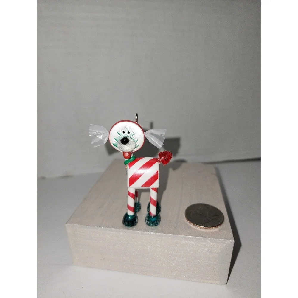 Hallmark Keepsake‎ Christmas Tree Ornament Peppermint Pup 2007 club members